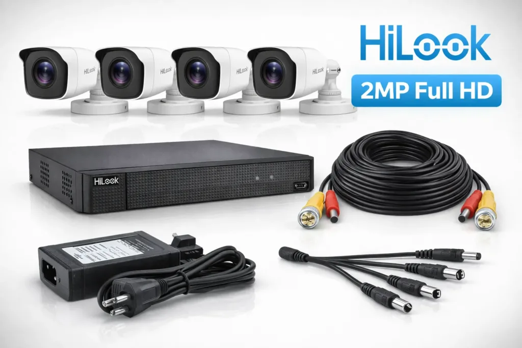4x-HiLook-2MP-Full-HD-Bullet-cameras_DVR