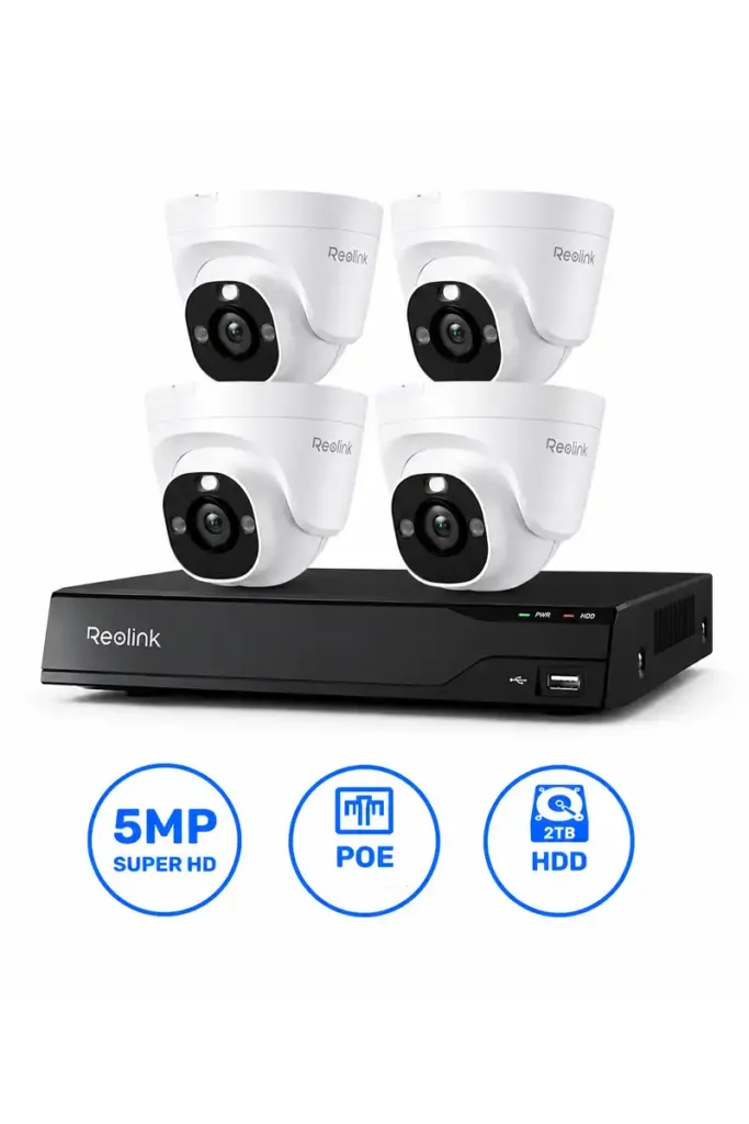 Reolink NVS8-5MD4 (RLK8-410D4-5MP) 5MP PoE camera