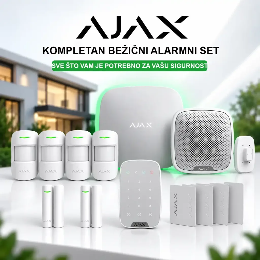 Ajax Home Security Pro 4G – kompletan bežični alarmni set za dom, kuću i vilu