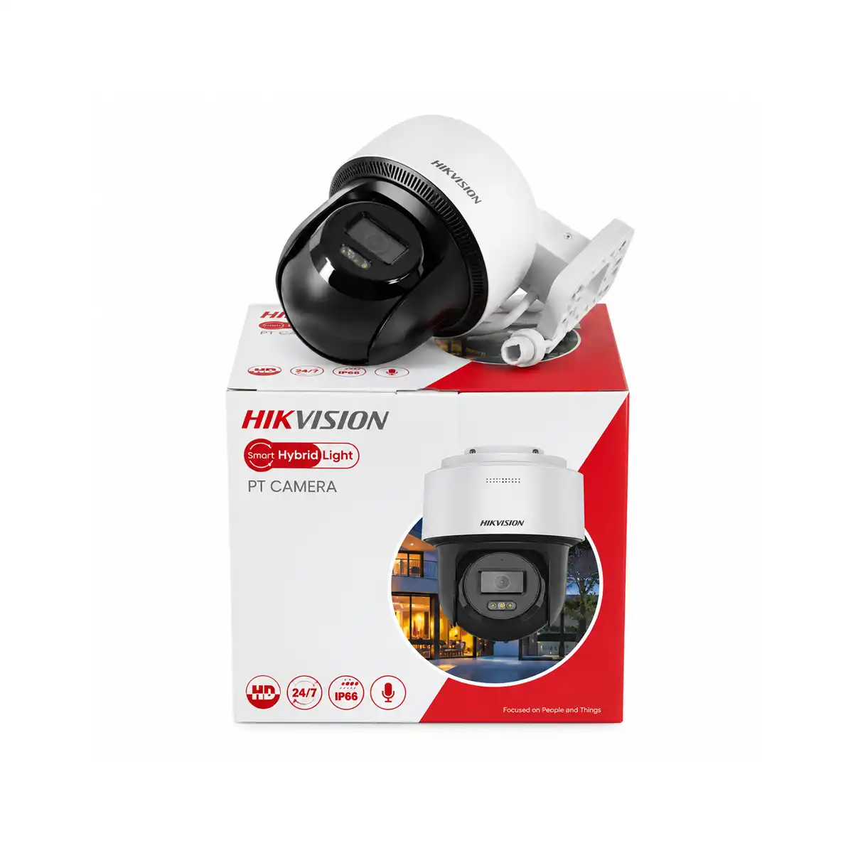 Hikvision DS-2DE2C400MWG-E (4 mm) – 4MP PoE PT IP kamera s pametnim hibridnim svjetlom, detekcijom ljudi i automatskim praćenjem Lite