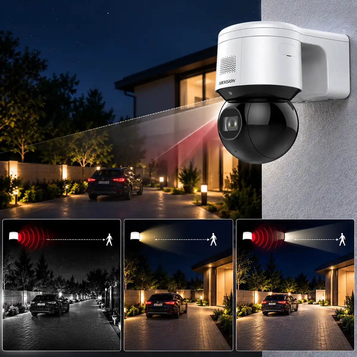 Hikvision DS-2DE3A404IWG-E/W – 4MP Wi-Fi/PoE PTZ IP kamera s 4× optičkim zumom, DarkFighterom i AI klasifikacijom