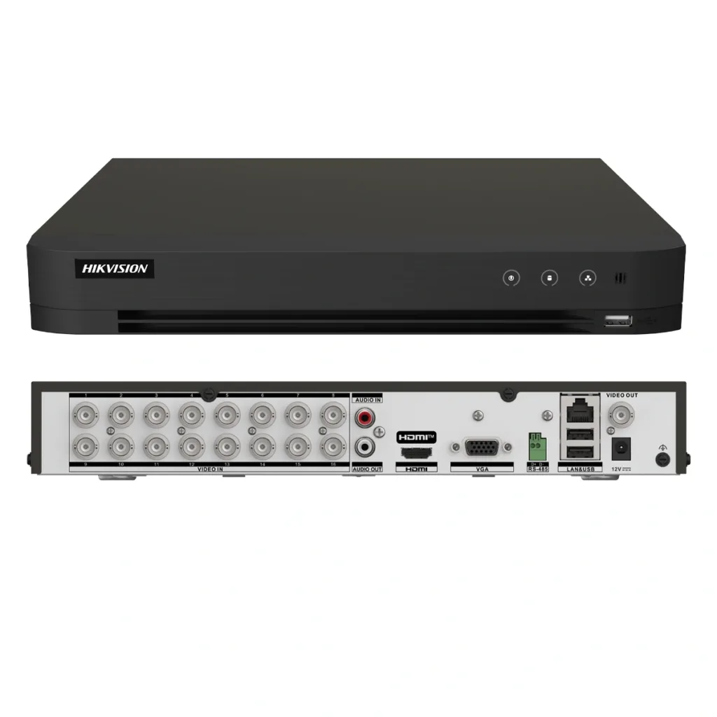 Hikvision iDS-7216HQHI-M1/XT – 16-kanalni AcuSense DVR do 3K/5MP Lite s AcuSearch i do 24 IP kamere