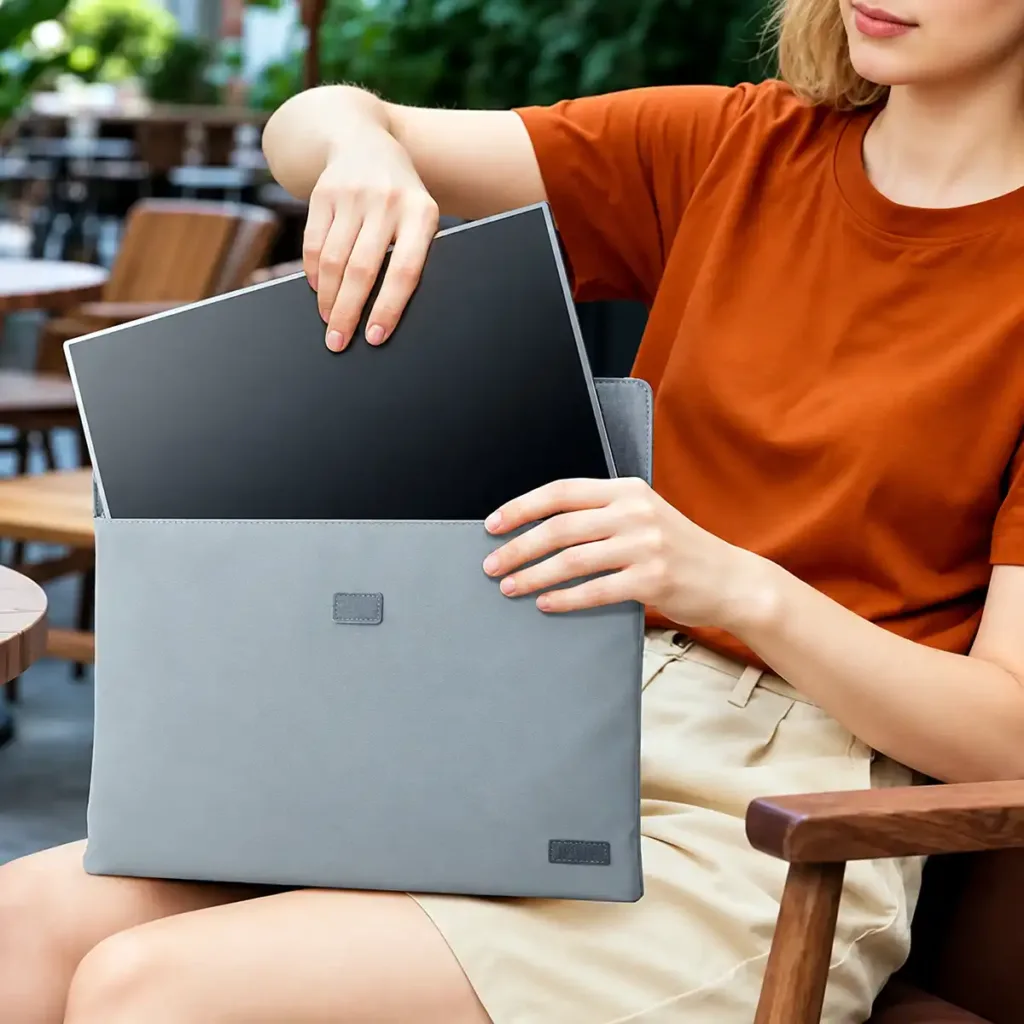 ARZOPA Z1C 16.1″ – prijenosni Full HD IPS monitor s USB-C, HDMI, HDR10 i ugrađenim postoljem – sivi