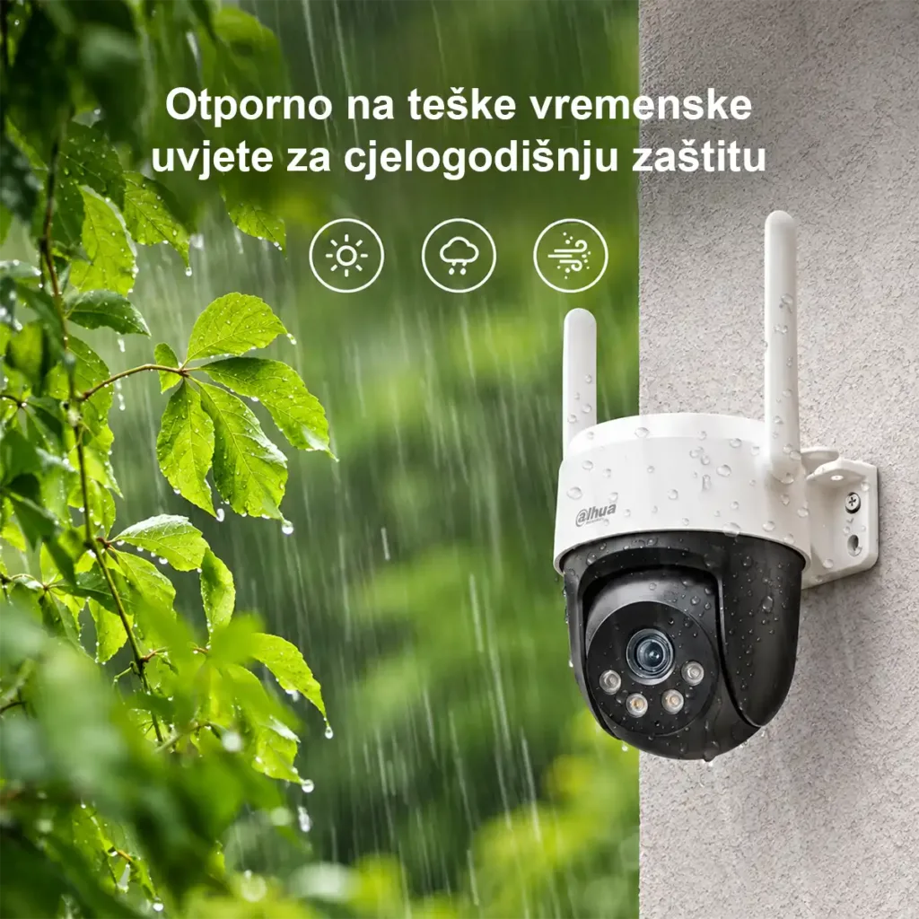 Dahua P5AE-PV-4G-0400B 5MP 4G PT kamera s AI, automatskim praćenjem, noćnim vidom u boji i dvosmjernim zvukom