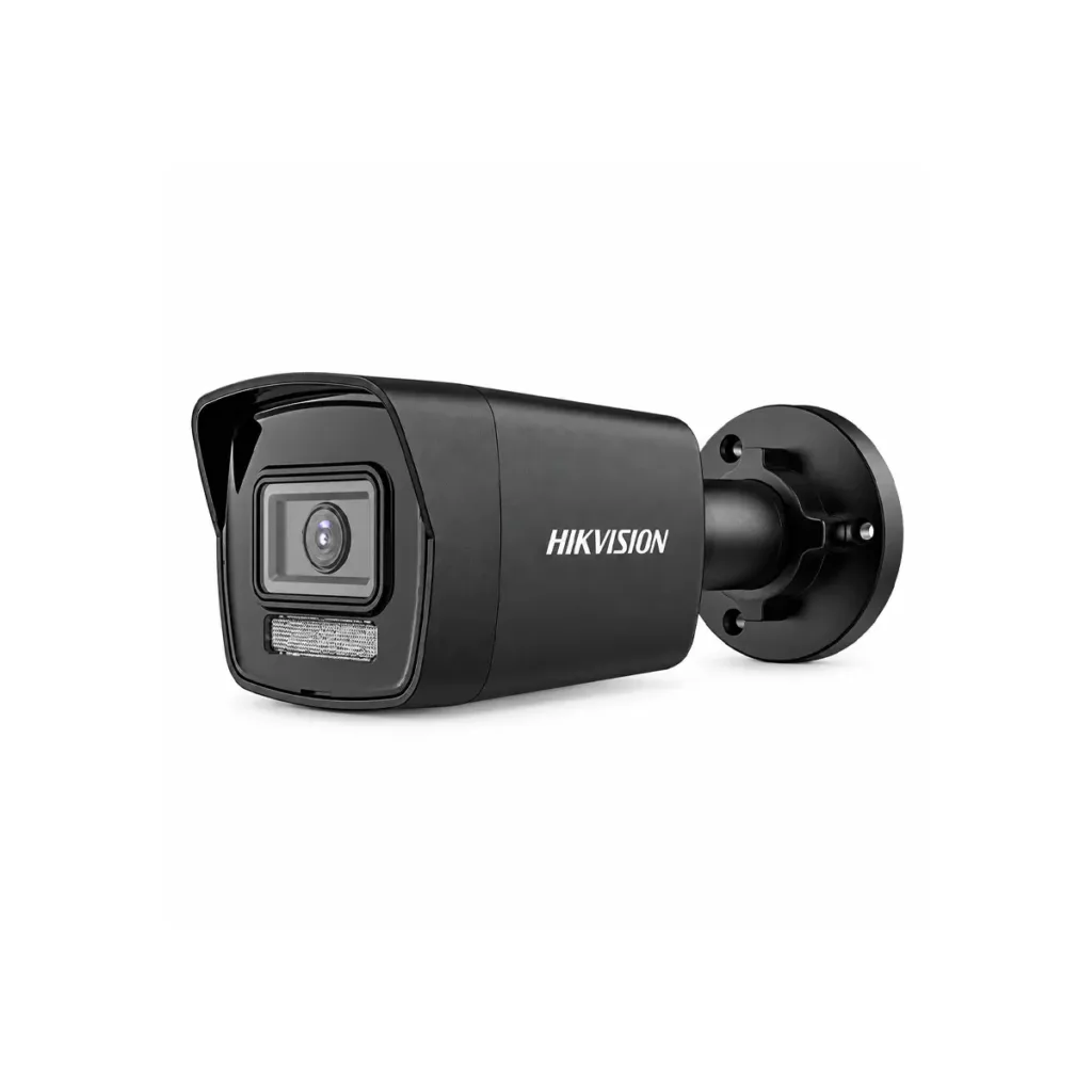 Hikvision DS-2CD1043G2-LIU CRNA 4MP IP PoE kamera s pametnim hibridnim svjetlom, AI detekcijom i mikrofonom, 2,8 mm