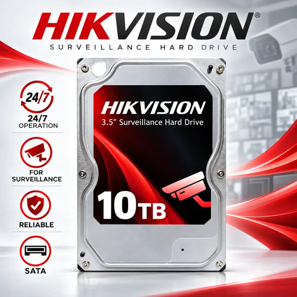 Hikvision DS100HKAI-VX1 10TB - tvrdi disk za video nadzor, NVR/DVR/XVR, 24/7