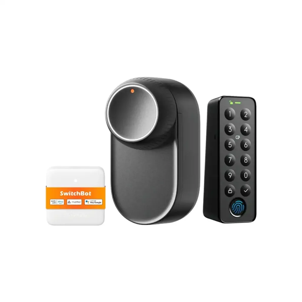 SwitchBot Lock Ultra Touch Combo EU – 3 u 1 pametna brava s otiskom prsta, dodirnom tipkovnicom i Hub Mini Matter