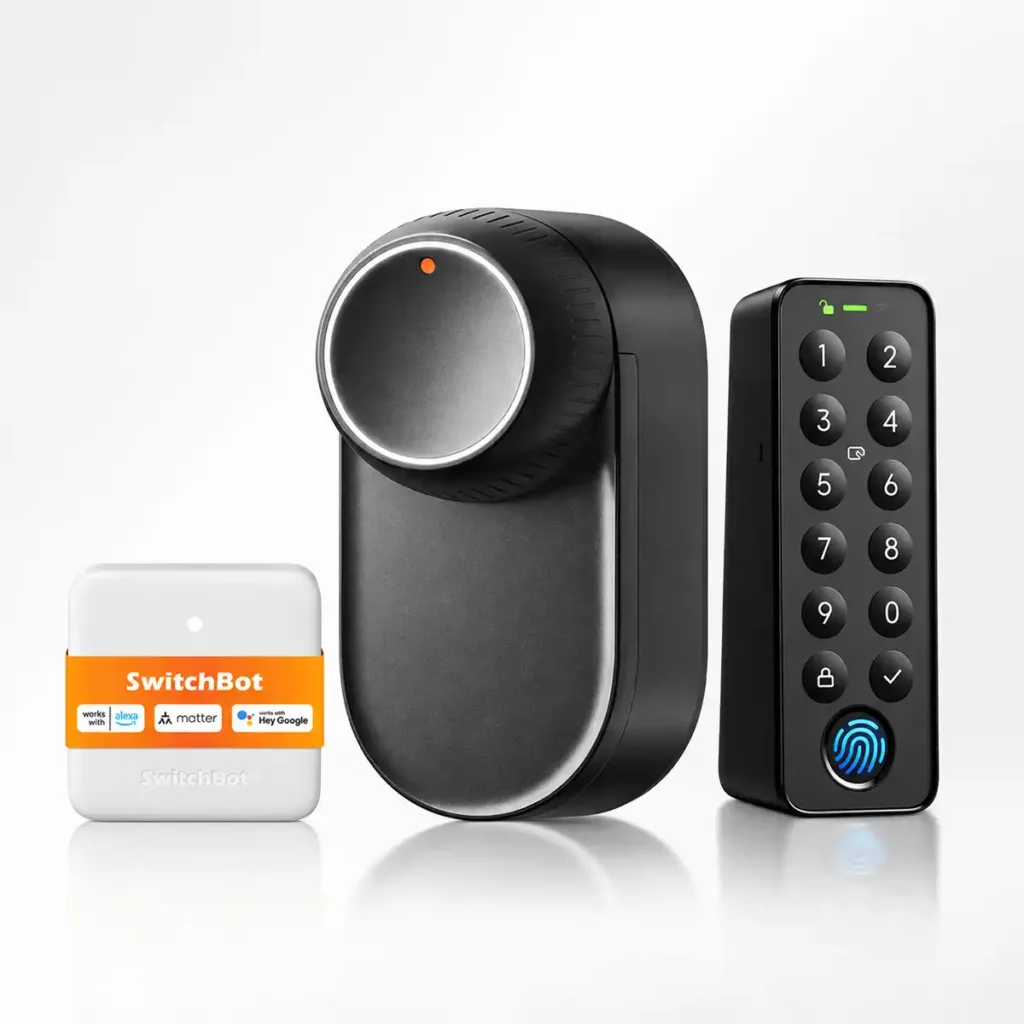 SwitchBot Lock Ultra Touch Combo EU – 3 u 1 pametna brava s otiskom prsta, dodirnom tipkovnicom i Hub Mini Matter