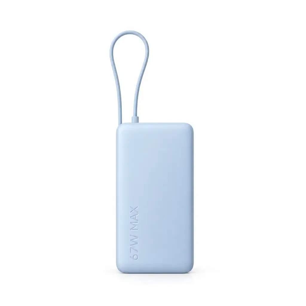 Xiaomi vanjska baterija od 20000mAh 67W s ugrađenim USB-C kabelom, zaslon, plava